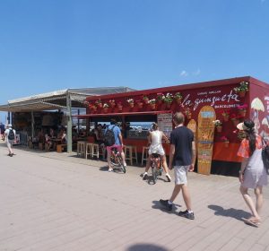 Am Strand von Barcelona