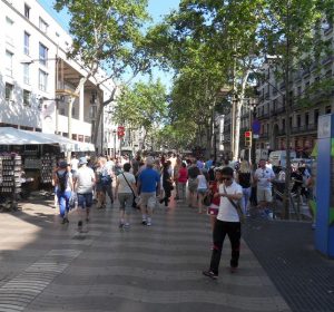 Flaniermeile "Las Ramblas" in Barcelona