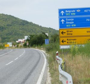 Auf der Fahrt nach Skopje